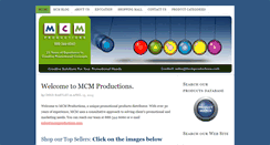 Desktop Screenshot of mcmproductions.com