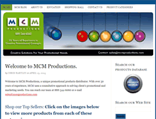 Tablet Screenshot of mcmproductions.com